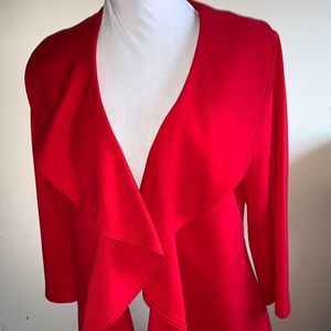 Red blazer nice flow..great fit...